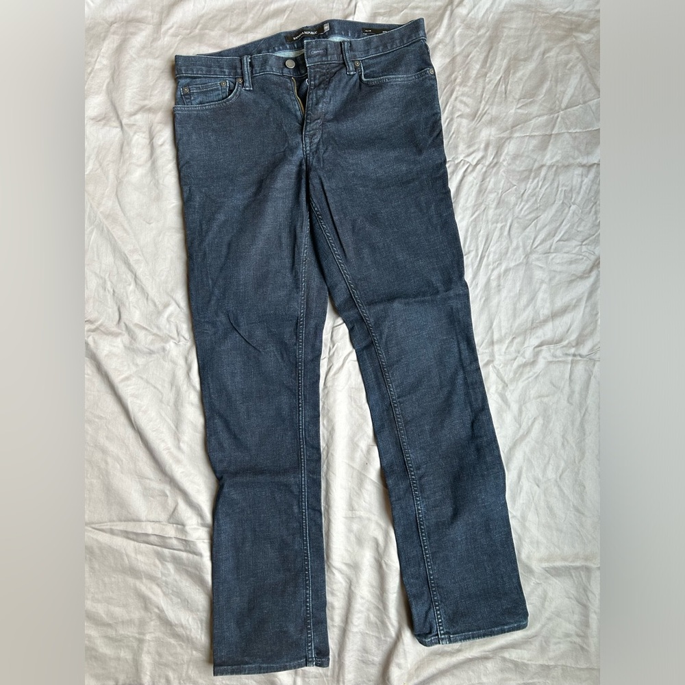 Banana Republic Dark Denim, Slim Fit, 34x34